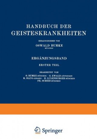 Kniha Handbuch Der Geisteskrankheiten Oswald Bumke