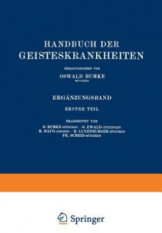 Buch Handbuch Der Geisteskrankheiten Oswald Bumke