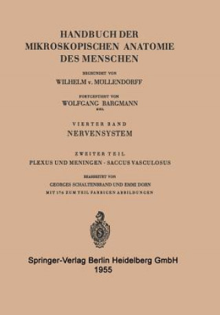 Libro Plexus Und Meningen Saccus Vasculosus Georges Schaltenbrand