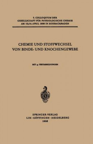 Könyv Chemie Und Stoffwechsel Von Binde- Und Knochengewebe 