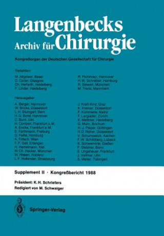 Buch Verhandlungen der Deutschen Gesellschaft fur Chirurgie M. Schwaiger