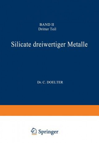 Knjiga Silicate Dreiwertiger Metalle C. Doelter
