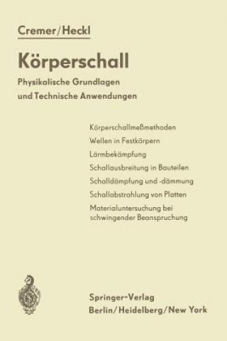 Книга Koerperschall L. Cremer