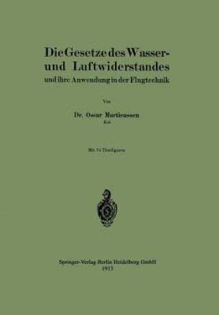 Kniha Die Gesetze Des Wasser- Und Luftwiderstandes Oscar Martienssen