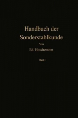 Könyv Handbuch der Sonderstahlkunde Eduard Houdremont