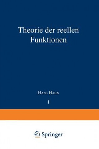 Kniha Theorie Der Reellen Funktionen NA Hahn