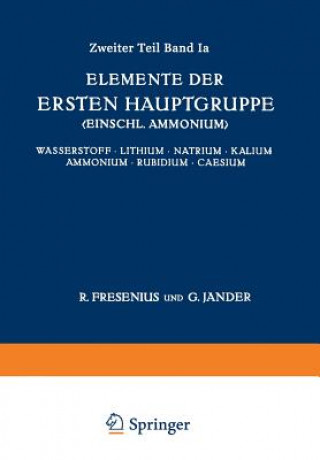 Book Elemente Der Ersten Hauptgruppe; Einschl. Ammonium; Horst Schilling