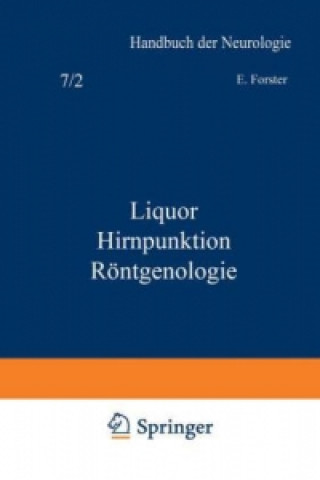 Könyv Liquor Hirnpunktion Rontgenologie NA Forster