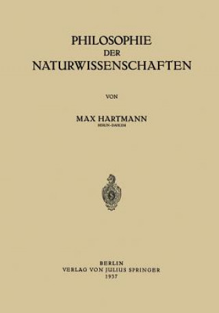 Carte Philosophie Der Naturwissenschaften Max Hartmann