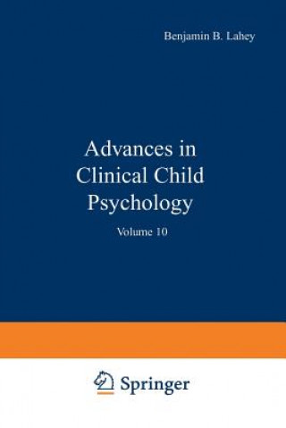 Carte Advances in Clinical Child Psychology Benjamin Lahey