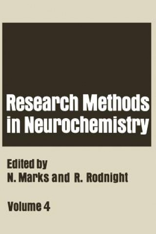 Książka Research Methods in Neurochemistry Neville Marks