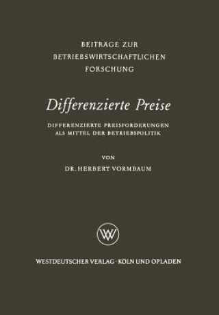 Carte Differenzierte Preise Herbert Vormbaum