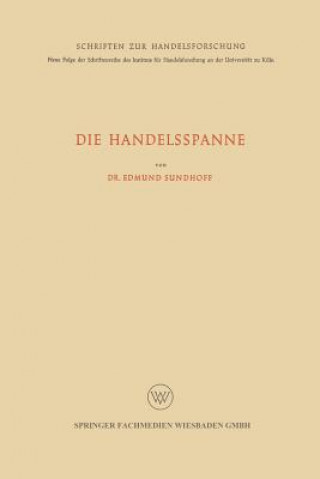 Knjiga Die Handelsspanne Edmund Sundhoff