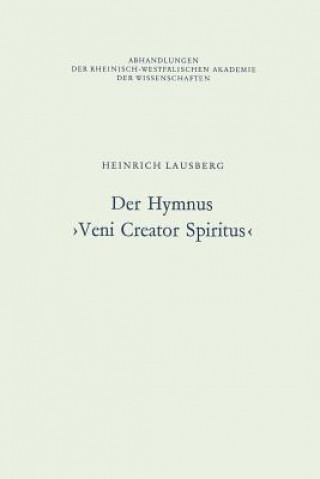 Livre Der Hymnus >veni Creator Spiritus Heinrich Lausberg