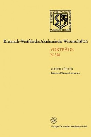 Libro Bakterien-Pflanzen-Interaktion: Analyse Des Signalaustausches Zwischen Den Symbiosepartnern Bei Der Ausbildung Von Luzerneknoellchen Alfred Pühler