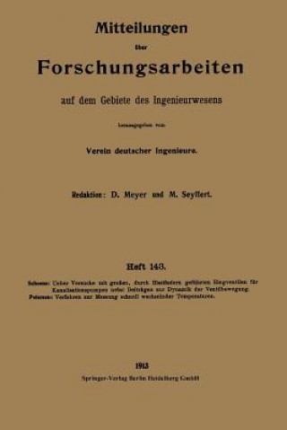 Książka Mitteilungen  ber Forschungsarbeiten Auf Dem Gebiete Des Ingenieurwesens Kurt Schöne