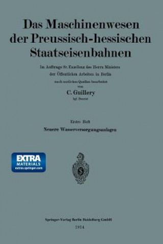 Książka Neuere Wasserversorgungsanlagen Der Preussisch-Hessischen Staatseisenbahnen Carl Guillery