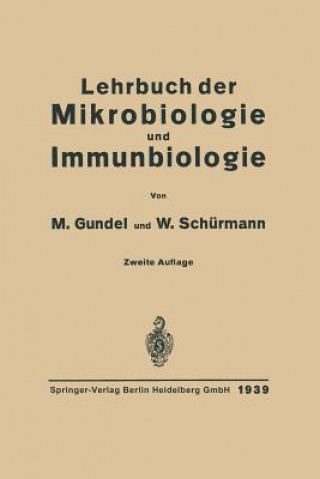 Kniha Lehrbuch Der Mikrobiologie Und Immunbiologie Max Gundel