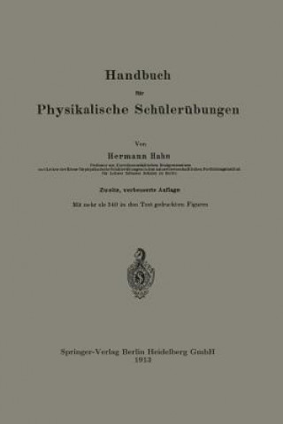 Book Handbuch Fur Physikalische Schulerubungen Hermann Hahn