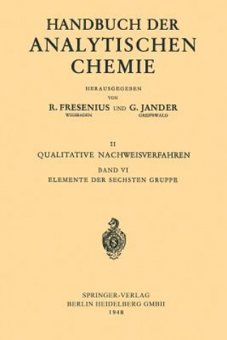 Kniha Elemente Der Sechsten Gruppe Otto Schmitz-DuMont