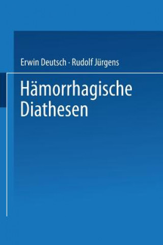 Knjiga H morrhagische Diathesen Erwin Deutsch