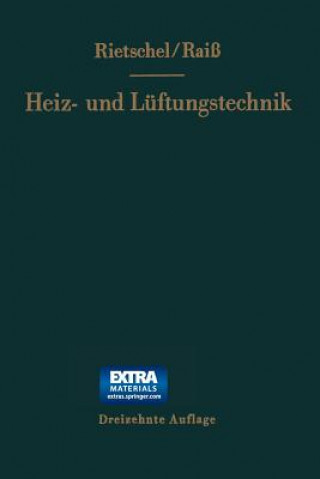 Könyv H. Rietschels Lehrbuch Der Heiz- Und L ftungstechnik Wilhelm Raiß