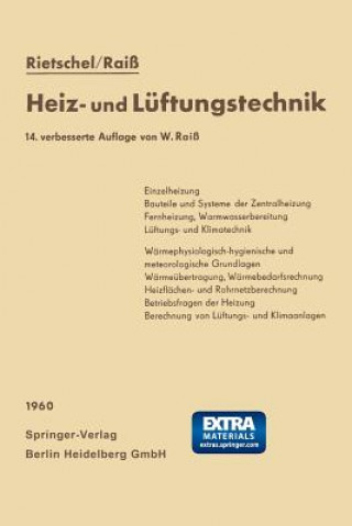 Carte H. Rietschels Lehrbuch der Heiz- und Lüftungstechnik, 1 Hermann Rietschel