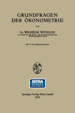 Könyv Grundfragen Der OEkonometrie Wilhelm Winkler