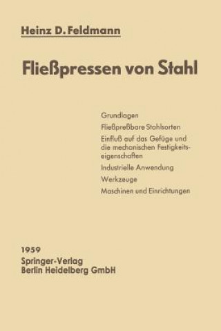 Carte Flie pressen Von Stahl Heinz-Dietrich Feldmann
