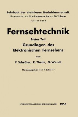 Kniha Fernsehtechnik F. Schröter