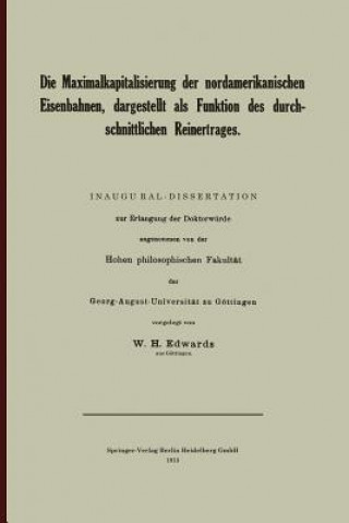 Carte Die Maximalkapitalisierung Der Nordamerikanischen Eisenbahnen, Dargestellt ALS Funktion Des Durchschnittlichen Reinertrages William Hayden Edwards