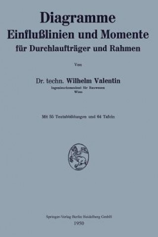 Carte Diagramme Einflu linien Und Momente F r Durchlauftr ger Und Rahmen Wilhelm Valentin