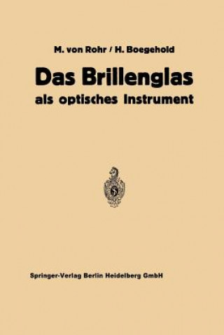 Libro Das Brillenglas Moritz von Rohr