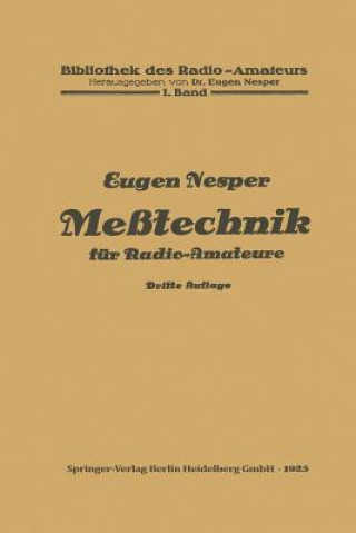 Книга Me technik F r Radio-Amateure Eugen Nesper