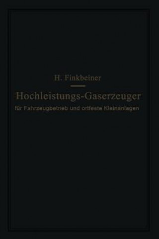 Carte Hochleistungs-Gaserzeuger Hugo Finkbeiner