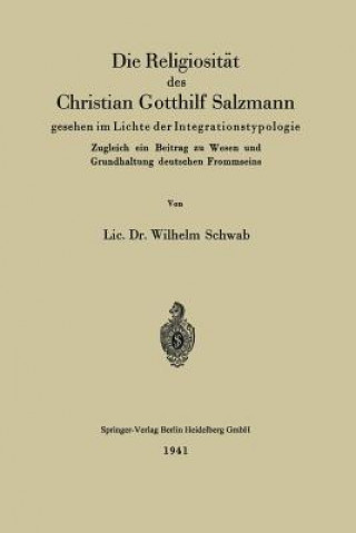 Carte Die Religiositat Des Christian Gotthilf Salzmann Wilhelm Schwab