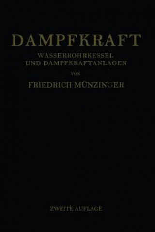 Kniha Dampfkraft Friedrich Münzinger