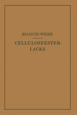 Książka Celluloseesterlacke Calisto Bianchi