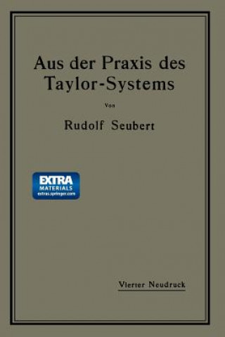 Książka Aus Der Praxis Des Taylor-Systems Rudolf Seubert