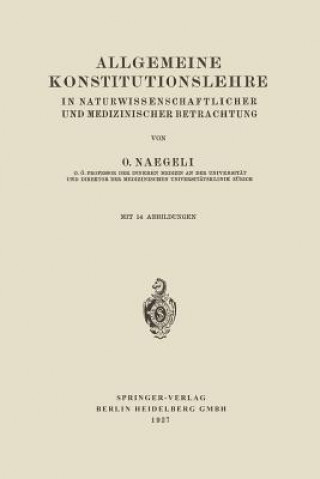 Carte Allgemeine Konstitutionslehre Otto Naegeli
