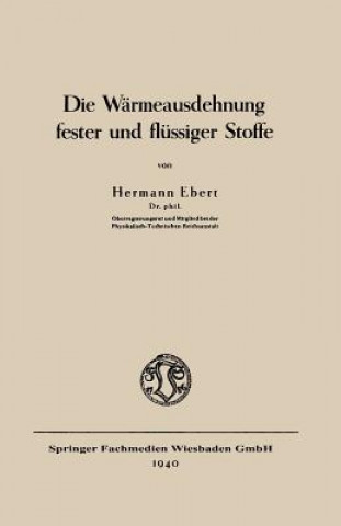 Carte Die Warmeausdehnung Fester Und Flussiger Stoffe Hermann Ebert
