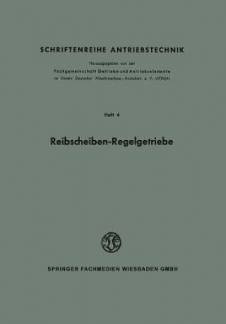 Buch Reibscheiben-Regelgetriebe NA NA