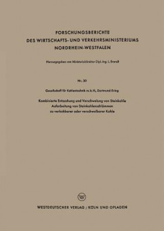 Книга Kombinierte Entaschung Und Verschwelung Von Steinkohle Aufarbeitung Von Steinkohlenschlammen Zu Verkokbarer Oder Verschwelbarer Kohle 