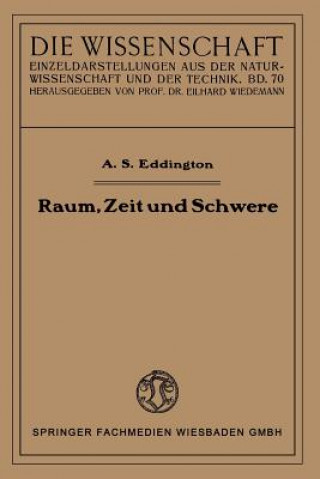 Книга Raum, Zeit Und Schwere Arthur Stanley Eddington