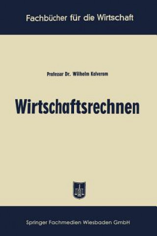 Livre Wirtschaftsrechnen Wilhelm Kalveram