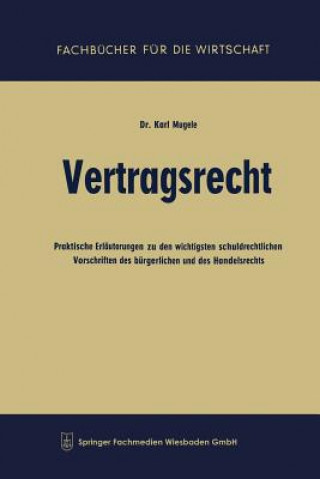 Knjiga Vertragsrecht Karl Mugele