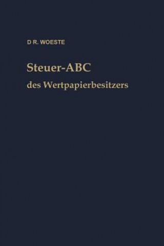 Carte Steuer-ABC Des Wertpapierbesitzers Karl Friedrich Woeste