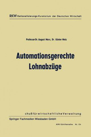 Carte Automationsgerechte Lohnabz ge August Marx