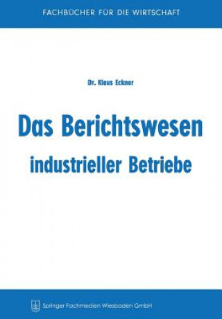 Carte Das Berichtswesen Industrieller Betriebe Klaus Eckner