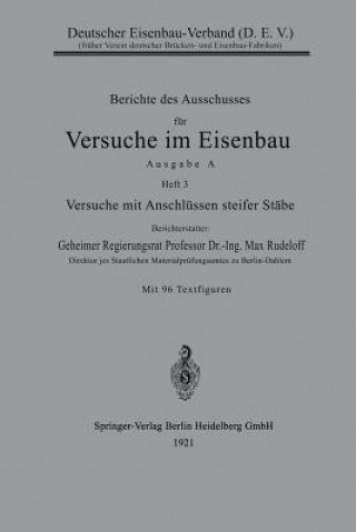 Kniha Berichte Des Ausschusses F r Versuche Im Eisenbau Max Rudeloff